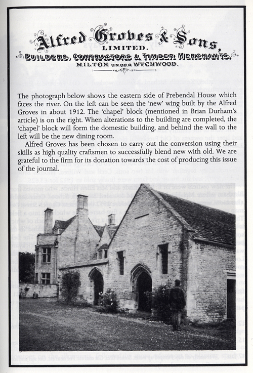 Prebendal House, Shipton: Archaeological Review