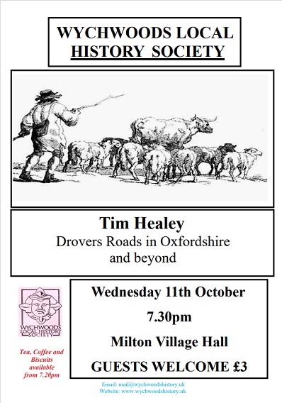 Our October 2023 Evening Talk: Drovers’ Roads in Oxfordshire and Beyond
