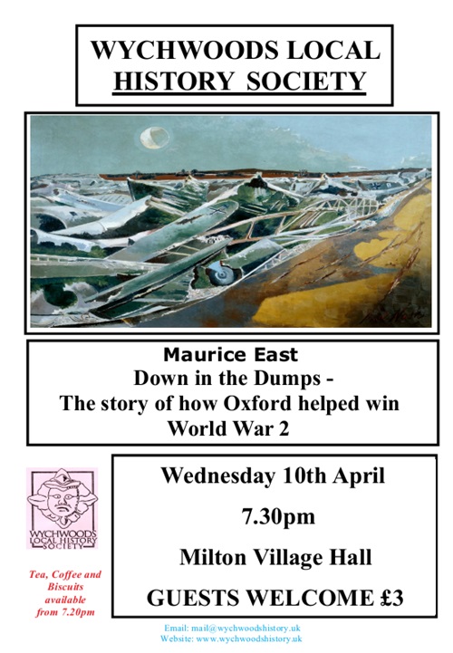 Our April 2024 Evening Talk: “Down in the Dumps” – How Oxford Helped Win World War Two