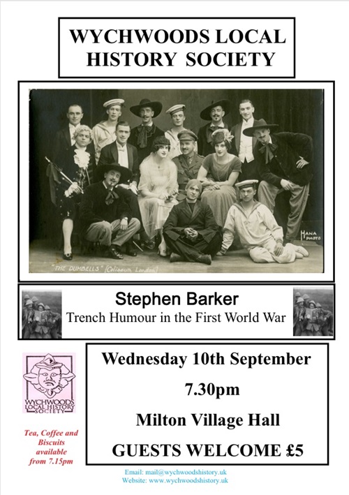 Our September 2025 Evening Talk: Trench Humour in the First World War